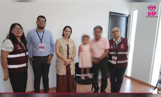 DIF Coatzacoalcos garantiza el interés superior de niña rescatada y logra su reunificación familiar