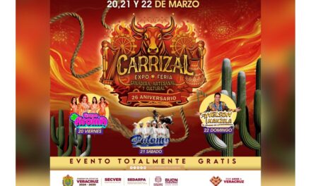 Carrizal celebrará 26 años de su Expo Feria Ganadera, Artesanal y Cultural: SECVER