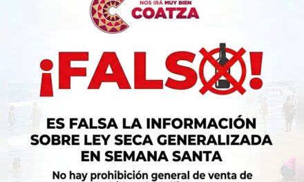 Ayuntamiento de Coatzacoalcos desmiente supuesta “Ley Seca” en playas