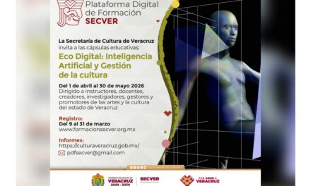 Promueve SECVER Eco Digital, cápsulas sobre inteligencia artificial y gestión cultural