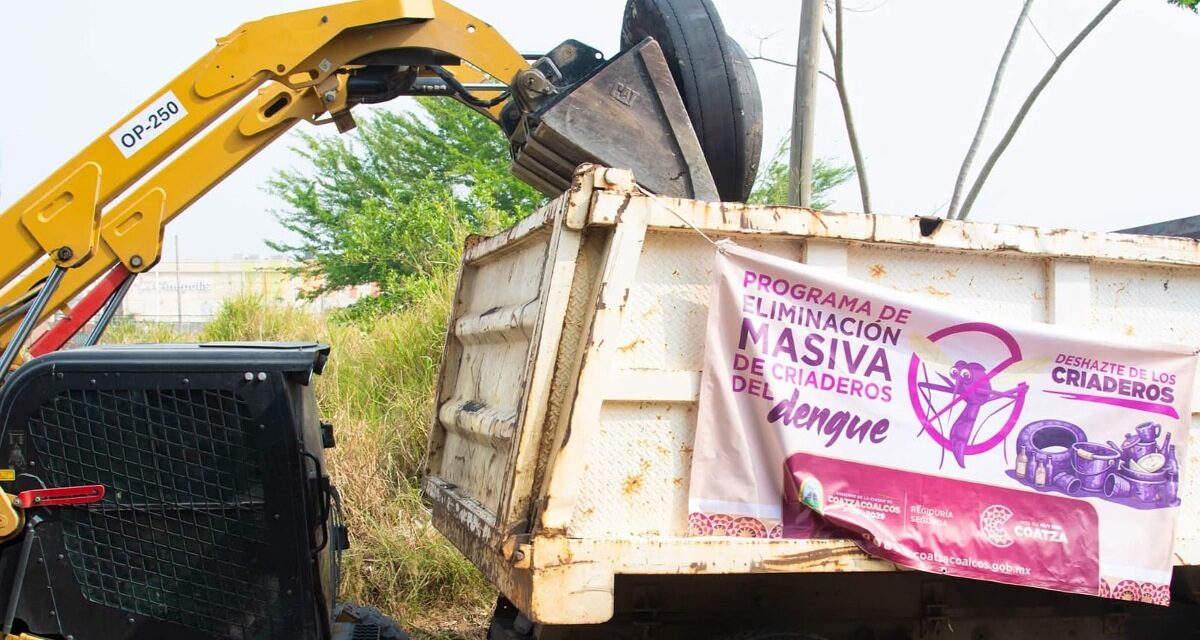 Arranca en Coatzacoalcos Programa de Eliminación Masiva de Criaderos del Dengue