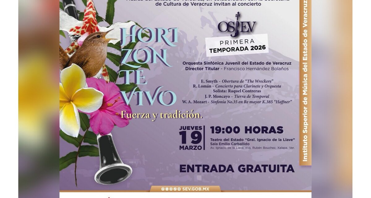 OSJEV inaugura temporada con el concierto Horizonte Vivo: Fuerza y Tradición