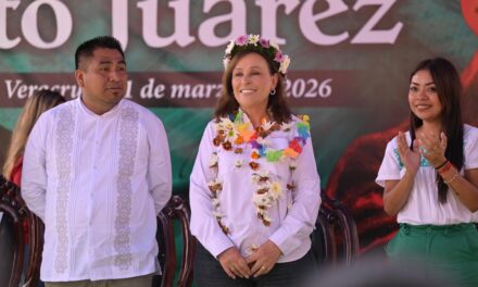 En aniversario de Juárez, Rocío Nahle anuncia rehabilitación carretera en la Huasteca