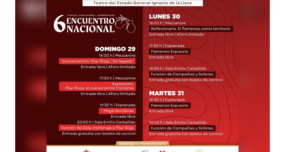 Invita la SECVER al Encuentro Nacional de Danza Española