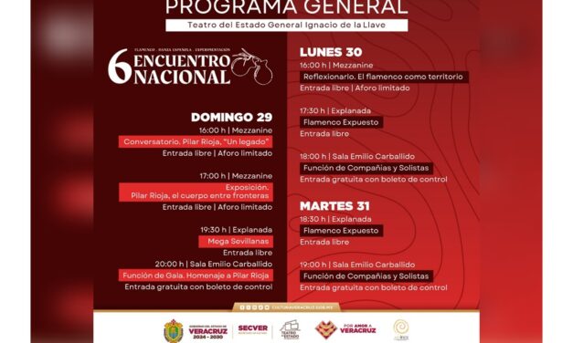 Invita la SECVER al Encuentro Nacional de Danza Española