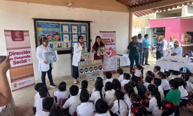 ​Fortalece el alcalde Pedro Miguel Rosaldo la salud y seguridad escolar en la colonia Teresa Morales