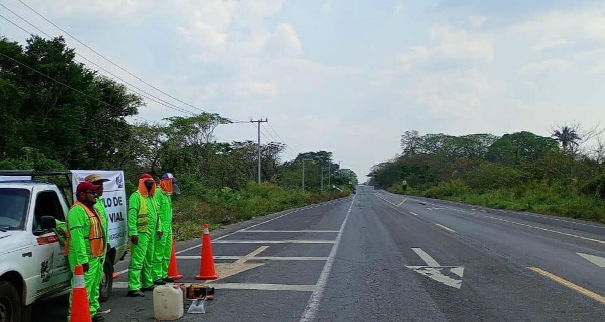 Refuerza SICT seguridad carretera en Veracruz con operativo de auxilio vial