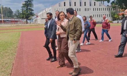 Recorre gobernadora Nahle y titular de CONADE Rommel Pacheco Instalaciones deportivas en Xalapa