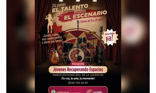 Coatzacoalcos lanza “Jóvenes Recuperando Espacios”: Un escenario para el talento local