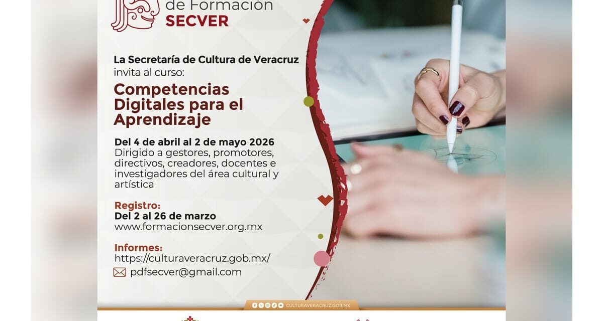 Invita SECVER a curso virtual Competencias Digitales para el Aprendizaje
