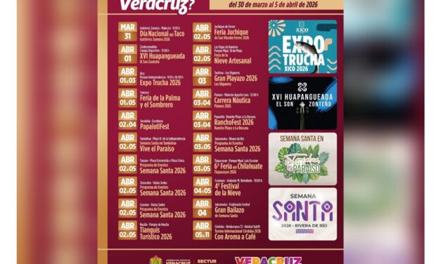 Inicia Semana Santa con actividades turísticas en municipios de Veracruz