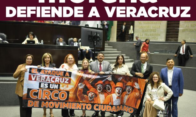 Diputados de Morena defienden a Veracruz y confrontan a MC por dañar a su gente trabajadora.