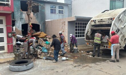 Realizan jornada integral de limpieza en el Fraccionamiento Las Palmas en Coatzacoalcos