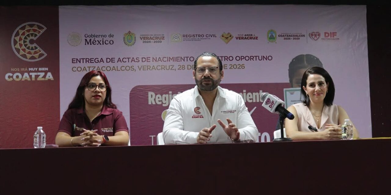 DIF Coatzacoalcos concluye “Registro Oportuno”, 111 menores recibieron su acta de nacimiento