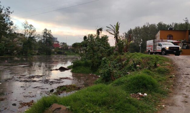 Tormenta deja encharcamientos en calles y colonias sin afectaciones graves en Xalapa