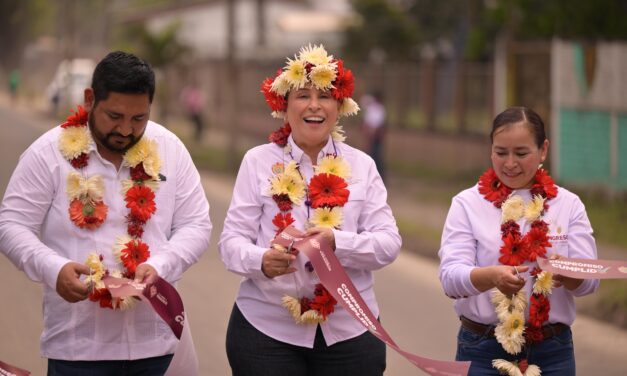Rocío Nahle cumple y entrega tramo Tezonapa–Motzorongo