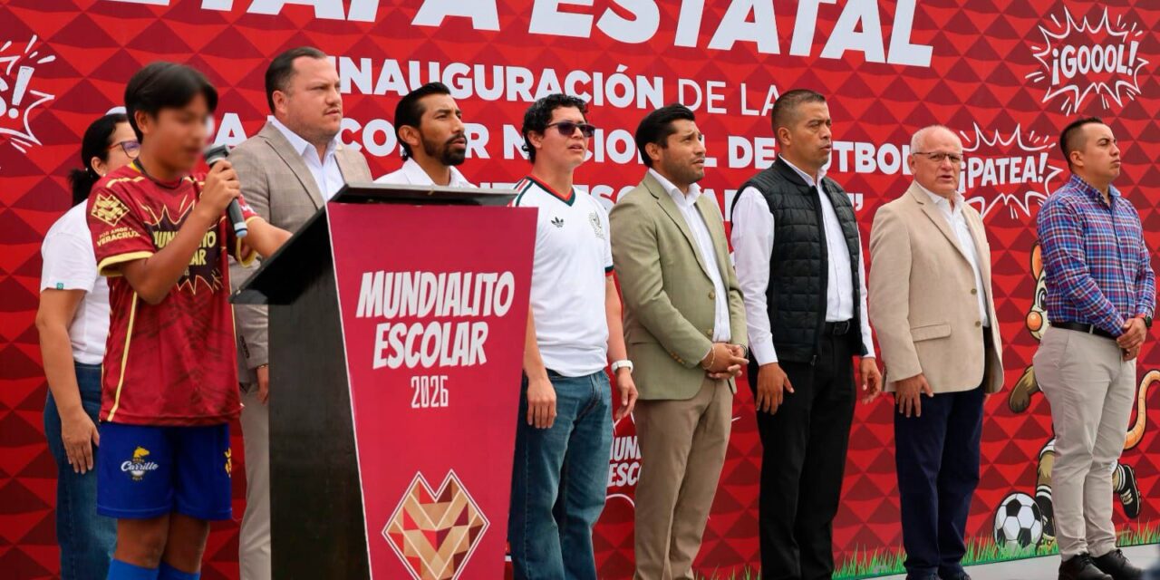 SEV inaugura Mundialito Escolar en Xalapa; participan más de 380 estudiantes