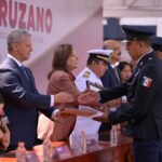 Gobernadora reconoce valor y trabajo humanitario de la Policía Veracruzana en contingencias