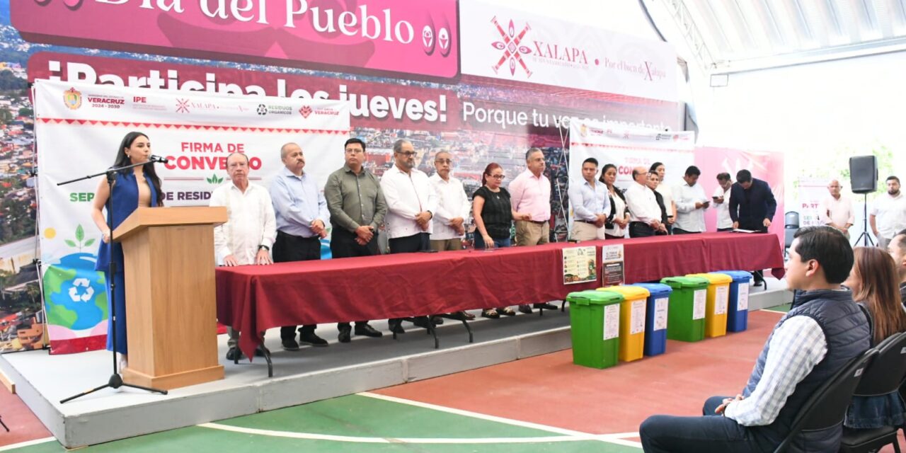 IPE firma convenio con Xalapa para el manejo y aprovechamiento de residuos