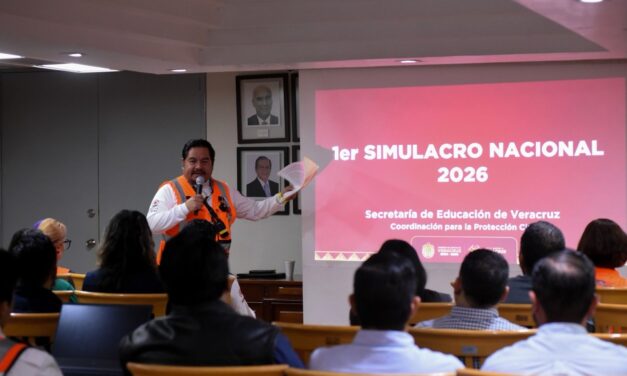 Homologa SEV capacitación y protocolos de protección civil en escuelas