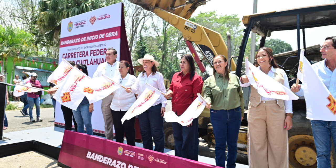 Quien hable mal de Veracruz no tiene cabida, advierte Gobernadora al iniciar obra en Cuitláhuac