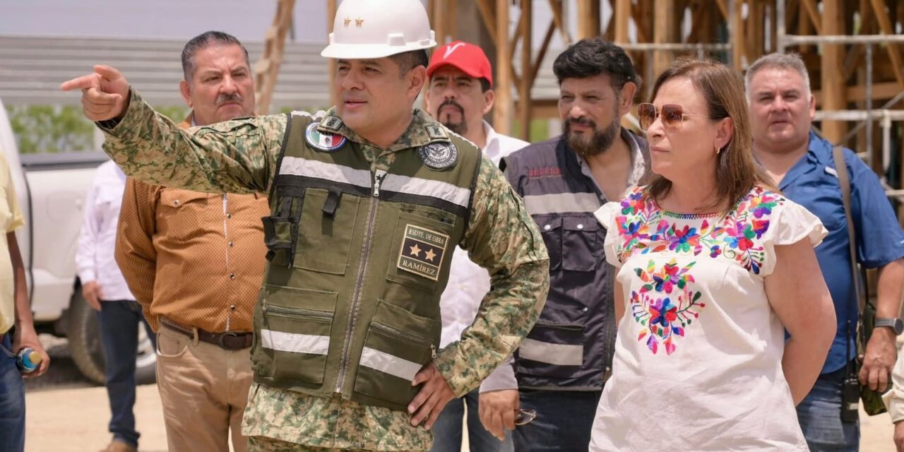 Supervisa Rocío Nahle cuartel de Guardia Nacional en Coyutla