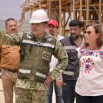 Supervisa Rocío Nahle cuartel de Guardia Nacional en Coyutla