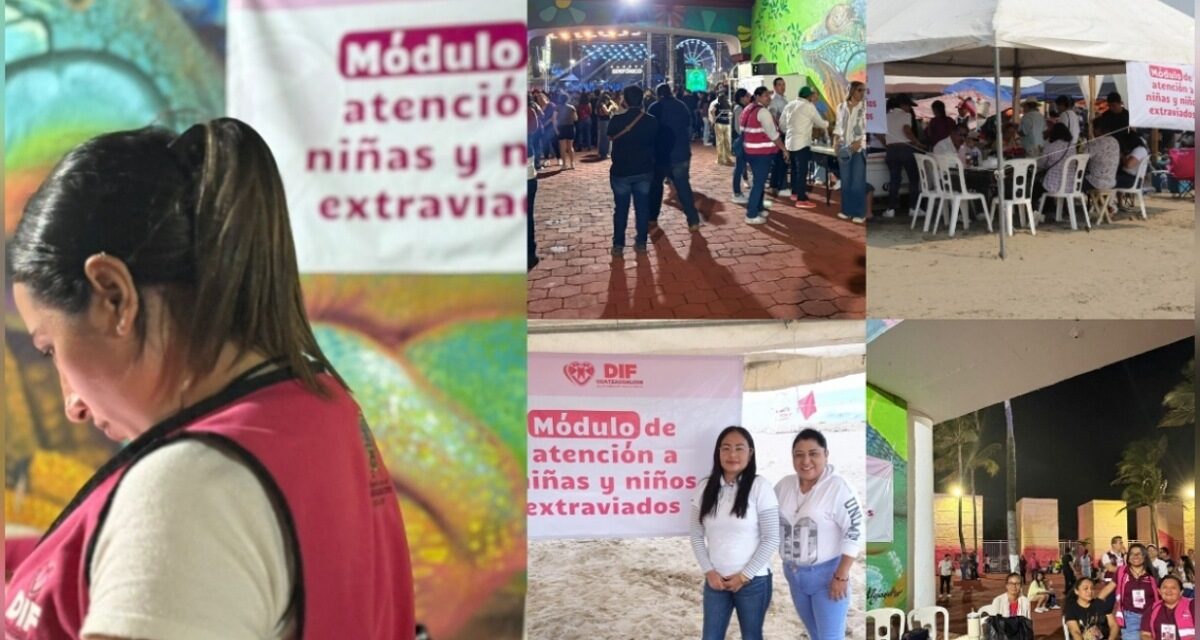 Tres menores extraviados en concierto de Gloria Trevi; dos quedan en resguardo del DIF; 22 atendidos durante la Expo Feria Coatza 2026