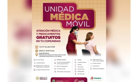 ​Llevarán servicios médicos gratuitos a la colonia Olmeca con Unidad Móvil