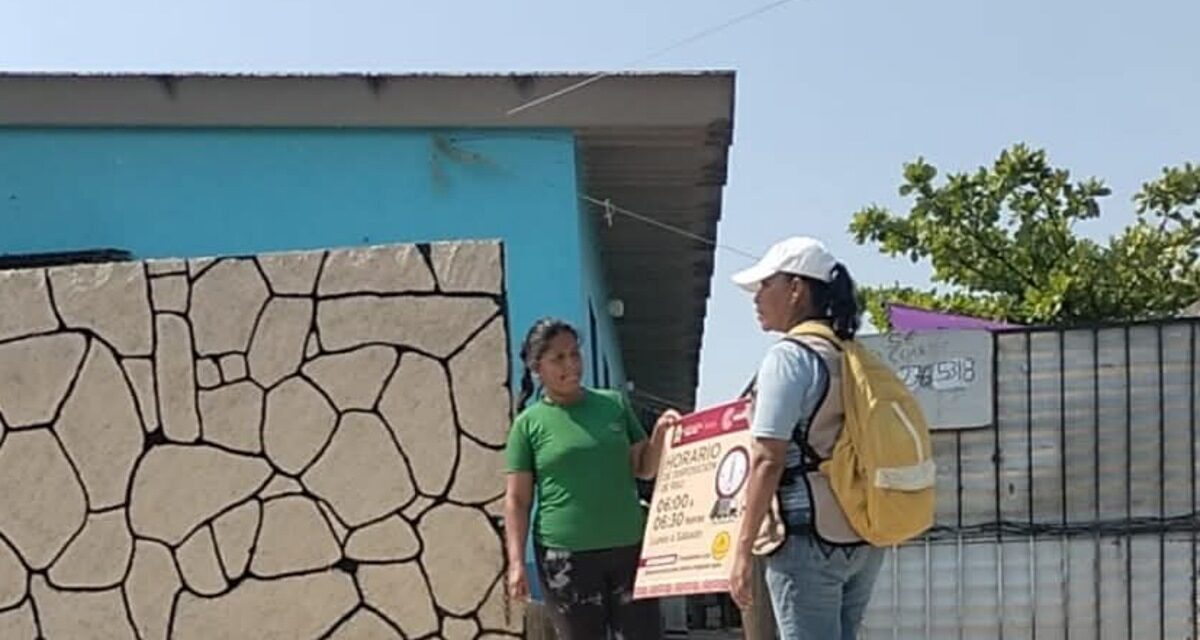 Refuerzan programa de ordenamiento en recolección de residuos en la colonia Progreso y Paz