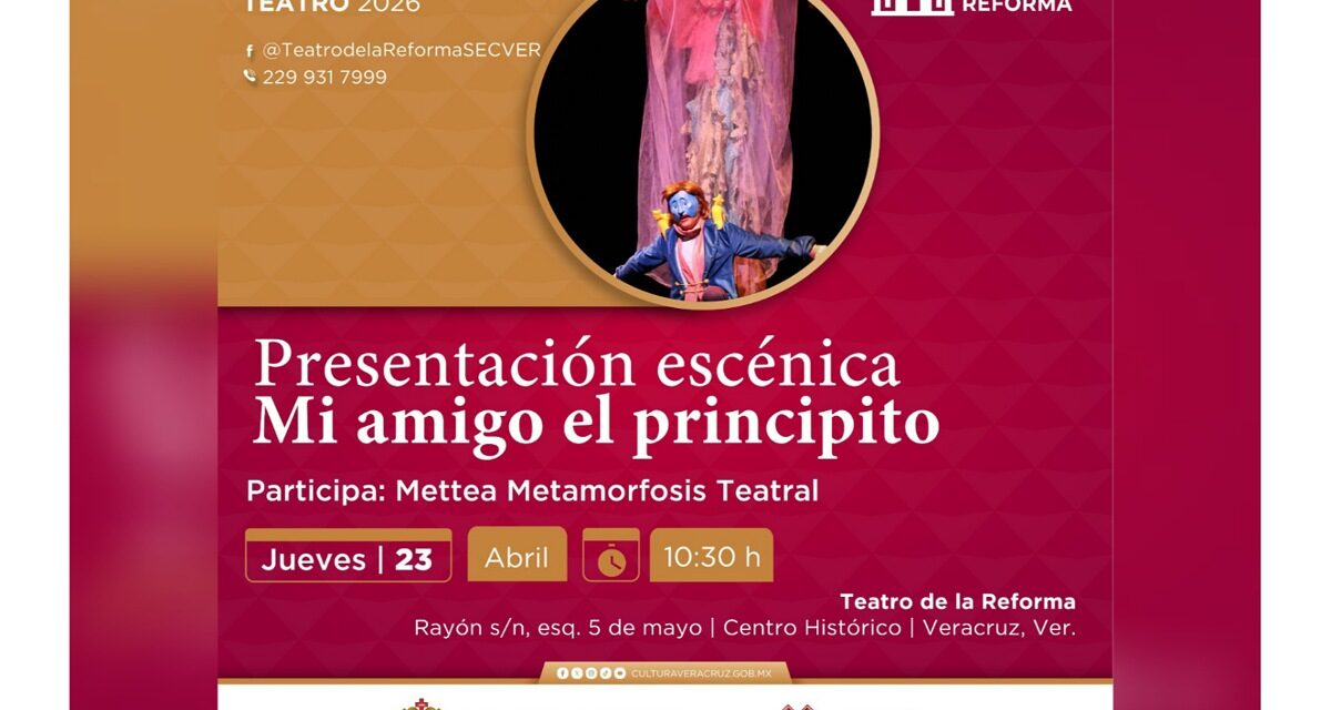 Mi amigo el principito llega con función gratuita en el Teatro de la Reforma