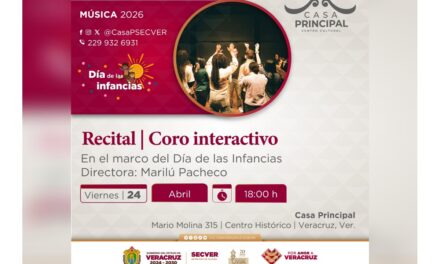 Asiste al Recital Coro Interactivo en el Centro Cultural Casa Principal