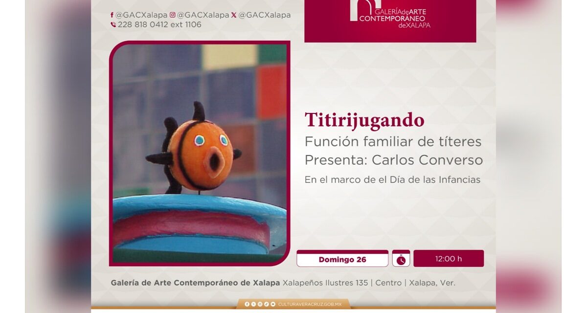 Titirijugando, una experiencia escénica que acerca la niñez al arte en la Galería de Arte Contemporáneo