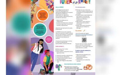 Convocan a jóvenes de Coatzacoalcos a participar en Estrategia Nacional para Prevenir Embarazo Adolescente