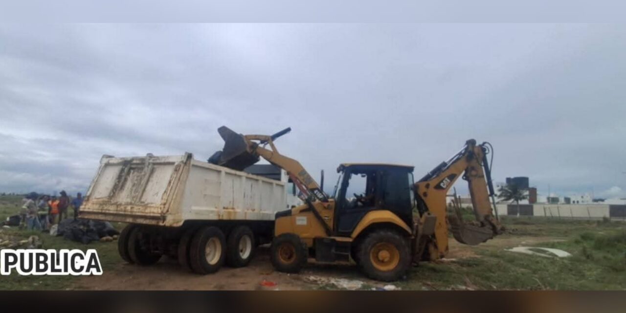 ​Refuerza Ayuntamiento de Coatzacoalcos operativos para erradicar basureros clandestinos