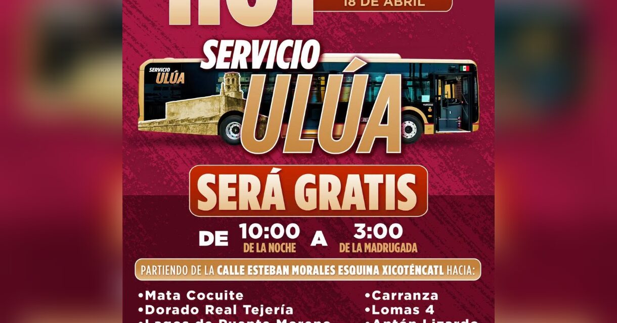 Transporte Ulúa gratuito para asistentes del Festival Puerto Sonoro
