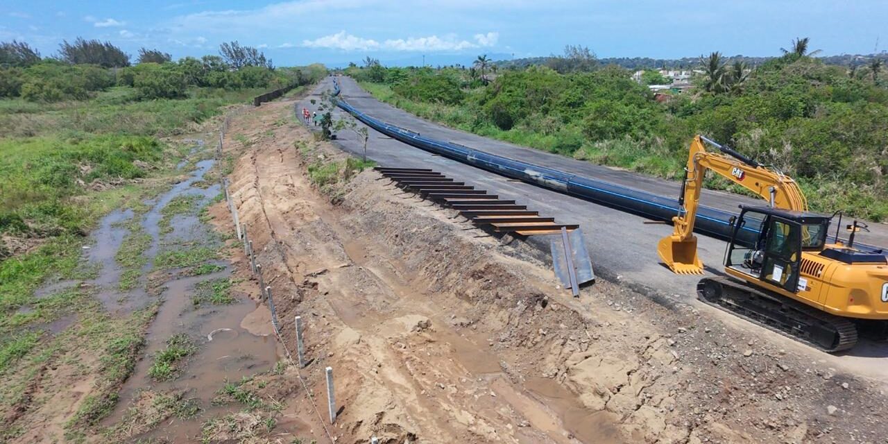 Avanza la construcción del Acueducto La Cangrejera–Coatzacoalcos