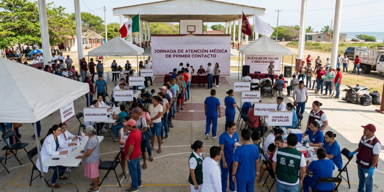 Brindarán Jornada de Atención Médica de Primer Contacto a población de Las Barrillas; participan más de 30 elementos