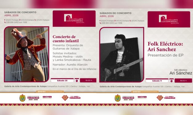 Realizarán sábados de concierto en la Galería de Arte Contemporáneo