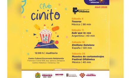 Presenta SECVER Club Cinito, muestra hecha por y para niñas y niños en el Exconvento Betlehemita