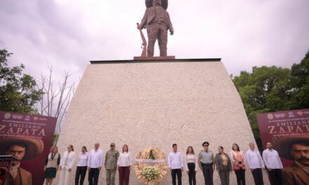 Desde Veracruz, Rocío Nahle reivindica a Zapata como guía de la transformación