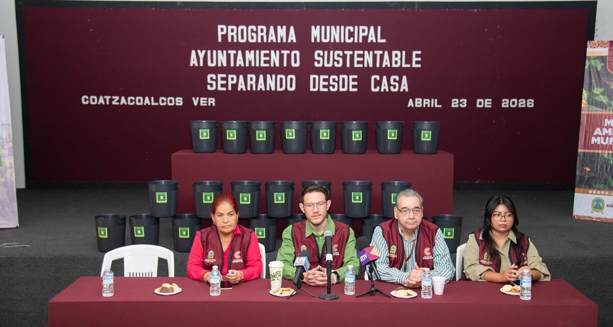 Arranca en Coatzacoalcos el programa ‘Ayuntamiento Sustentable’ para impulsar la cultura ambiental