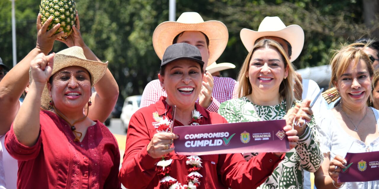 Compromiso cumplido: Rocío Nahle entrega primer tramo de Isla–Santiago Tuxtla