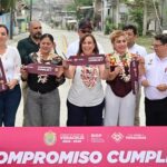Aquí están sus impuestos: Rocío Nahle entrega carretera Papantla–Espinal