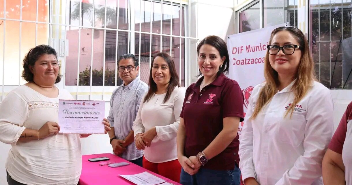 Coatzacoalcos avanza contra el rezago educativo: culmina taller de lectoescritura IVEA-DIF
