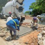 Refuerza Coatzacoalcos programa “Cero Baches” con vaciado de concreto en puntos estratégicos