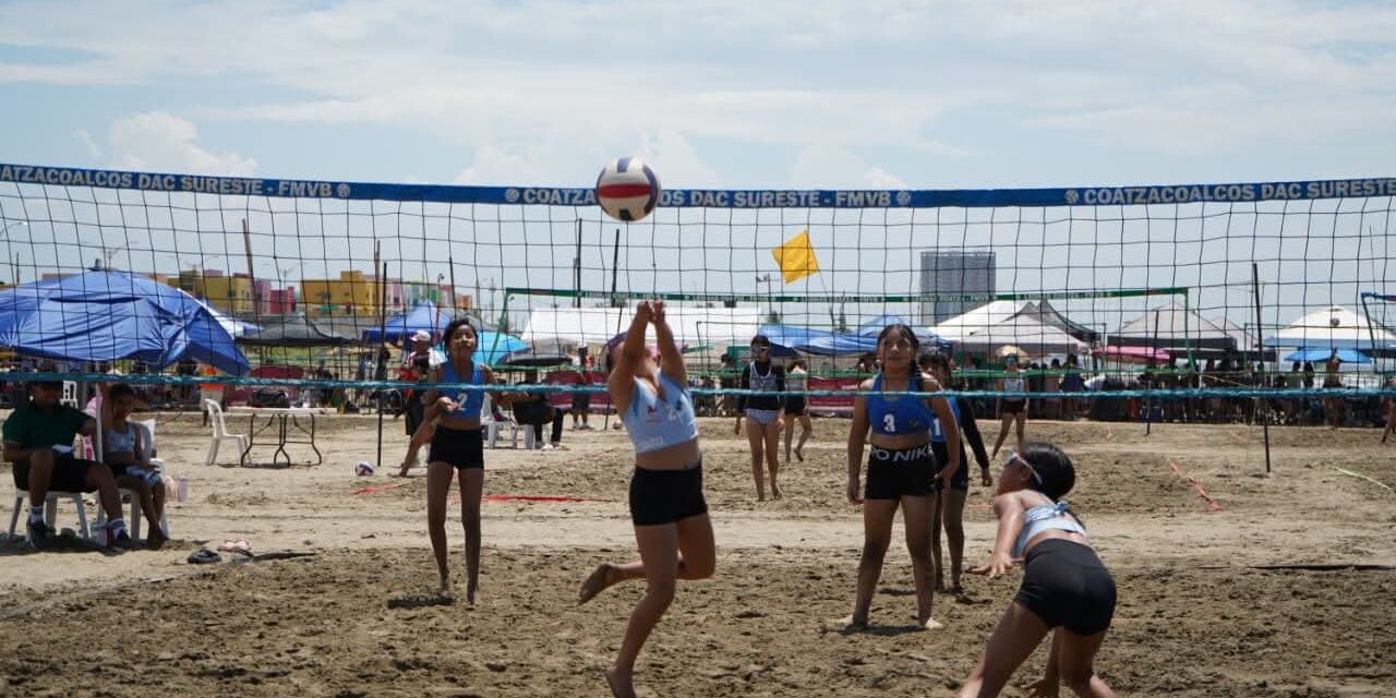 Inauguran el Festival Estatal Infantil y Juvenil de Voleibol de Playa Coatzacoalcos 2026