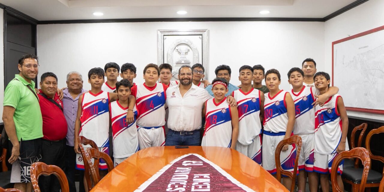 Alcalde Pedro Miguel Rosaldo respalda a seleccionados de basquetbol rumbos al nacional 2026