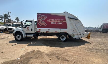 Refuerzan servicio de Limpia Pública en Coatzacoalcos con nuevas unidades recolectoras