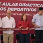 Los jóvenes deben estar en las aulas; Gobernadora entrega infraestructura educativa